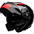 Capacete Bell SRT Modular Ribbon Preto/Vermelho - Imagem 7