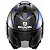 Capacete Shark Evo ES Yari Matt Cinza/Azul - Imagem 3