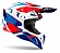 Capacete Airoh Wraap Feel Azul Vermelho brilho - Imagem 1