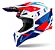 Capacete Airoh Wraap Feel Azul Vermelho brilho - Imagem 2