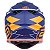 Capacete Asw R3 Victorious Azul Laranja Branco fosco - Imagem 3