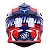 Capacete Asw R3 Evade Azul Vermelho Branco - Imagem 3