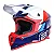 Capacete Asw R3 Evade Azul Vermelho Branco - Imagem 2