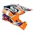 Capacete Asw R3 Takker Laranja-Branco - Imagem 4