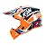 Capacete Asw R3 Takker Laranja-Branco - Imagem 3