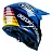 Capacete Asw Fusion 2.0 Relay Azul Laranja - Imagem 4