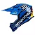 Capacete Asw Fusion 2.0 Relay Azul Laranja - Imagem 2