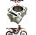 Cilindro Motor KTM SXF 250 05/12 EXCF 250 07/13 POWER MX - Imagem 1