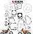 Jogo de Juntas KTM 350 SXF 19/22 EXCF 350 20/22 HUSQ FE 350 20/22 c/ Retentor De Válvula + Borrachas Athena - Imagem 1