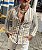 Camisa Listrada Bege/Branco | Per P. - Imagem 1