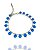 Pulseira c/ Pingentes Olho Grego - Imagem 1