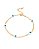 Pulseira Elos c/ Pingentes Olho Grego - Imagem 1