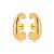 Brinco Ear Hook Liso Abaulado - Imagem 1