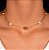 Colar Choker Bolas e Pérolas - Imagem 1