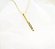 Colar c/ Pingente Filete Personalizado - Ouro 18k - Imagem 3