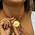 Colar c/ Pingente Redondo Personalizado (2,8cm) - Ouro 18k - Imagem 1