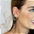 Brinco Ear Cuff Dourado Esmeralda - Imagem 1