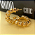 Brinco Argola Torcida - Banho Ouro 18k - Imagem 1