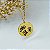 Colar Flor do Mês de Nascimento c/ Medalhinha - Ouro 18k - Imagem 3