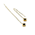 Brinco Longo Pendente Lucky Dupla Face - Imagem 2
