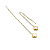 Brinco Longo Pendente Lucky Dupla Face - Imagem 3