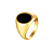 Anel Facetado Oval Signet - Imagem 1