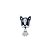 Pingente Charms Bulldog Frances com Patinha - Imagem 1