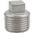 Tampão de  inox rosca macho 1/2 ( BUJÃO ) - Imagem 1