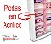 Expositor 42 Nichos Branco Com Rosa e Portas de Acrílico - Imagem 3