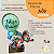 Caixote de Páscoa Kinder com coelho e balão personalizado - Imagem 3