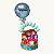 Cesta Páscoa com Chocolates e Balão personalizado - Imagem 1