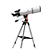 Telescópio Refrator 80/500mm Leo Montagem Azimutal Fácil Rápida Simples Observações Detalhadas Aglomerados De Estrelas Nebulosas Luas Planetas Explorar Universo Uranum - Imagem 7