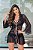 Robe Sensual Tule Riscado Transparente - Imagem 1