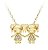 Colar Duas Filhas / Duas Meninas /  Cravejado. Pingente- Semijoia Banhada a Ouro 18k - Imagem 1