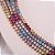 Colar Chocker Riviera  Candy Color Colorida Cristal Zirconia (4mm) 3 Pontos -  Semijoia Banhada a Ouro 18k - Imagem 1