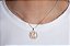 Colar Nossa Senhora Orando Cravejada Banhada a Ouro 18K - Imagem 1