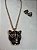 Conjunto Pantera Negra Luxo Preta ou Cristal Todo Cravejado- Semijoia Banhada Ouro 18K - Imagem 6