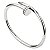 Bracelete Prego Inspiração Cartier Cravejado Banho Dourado Ouro 18K e Banho Rodium Negro- Semijoia - Imagem 2
