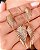 Conjunto Asas de Anjo Com detalhes em Cravejação - BRINCO + COLAR - Banhada a Ouro 18K - Semijoia - Imagem 2