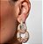 Conjunto Glamour Colors Brinco mais Anel - Todo Cravejado - Semijoia Banhada Ouro 18k - Imagem 6