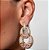 Conjunto Glamour Colors Brinco mais Anel - Todo Cravejado - Semijoia Banhada Ouro 18k - Imagem 7