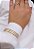 Bracelete Três linhas fino Dourado Grande Fino - Semijoia Banhada ouro 18K - Imagem 2