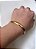 Bracelete/ Pulseira Liso/Trabalhado - Semijoia Delicada Banhada a Ouro 18K - Imagem 5