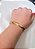 Bracelete/ Pulseira Liso/Trabalhado - Semijoia Delicada Banhada a Ouro 18K - Imagem 3