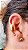 Piercing Fake Liso Largo - Banhada a Ouro 18K - Semijoia - Imagem 4