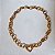 Colar/ Chocker Fecho Coração Elo Médio Oval/Correntaria  - Semijoia Banhada Ouro 18 K - Imagem 3