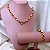 Colar/ Chocker Fecho Coração Elo Médio Oval/Correntaria  - Semijoia Banhada Ouro 18 K - Imagem 5