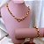 Colar/ Chocker Fecho Coração Elo Médio Oval/Correntaria  - Semijoia Banhada Ouro 18 K - Imagem 2