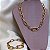 Colar/ Chocker Elo Médio Oval/Correntaria  - Semijoia Banhada Ouro 18 K - Imagem 6