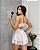 Camisola Glamour Toda em Renda Sensual Sexy. Sem Bojo Com Calcinha. - Imagem 4